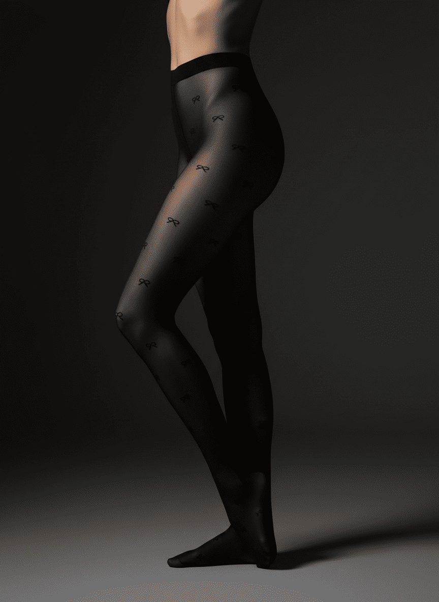 Κολάν-Καλσόν με μαύρους φιόγκους - Image 2