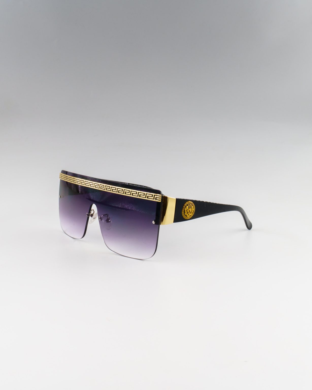 Lil Μωβ Μαύρο Γυαλιά Ηλίου