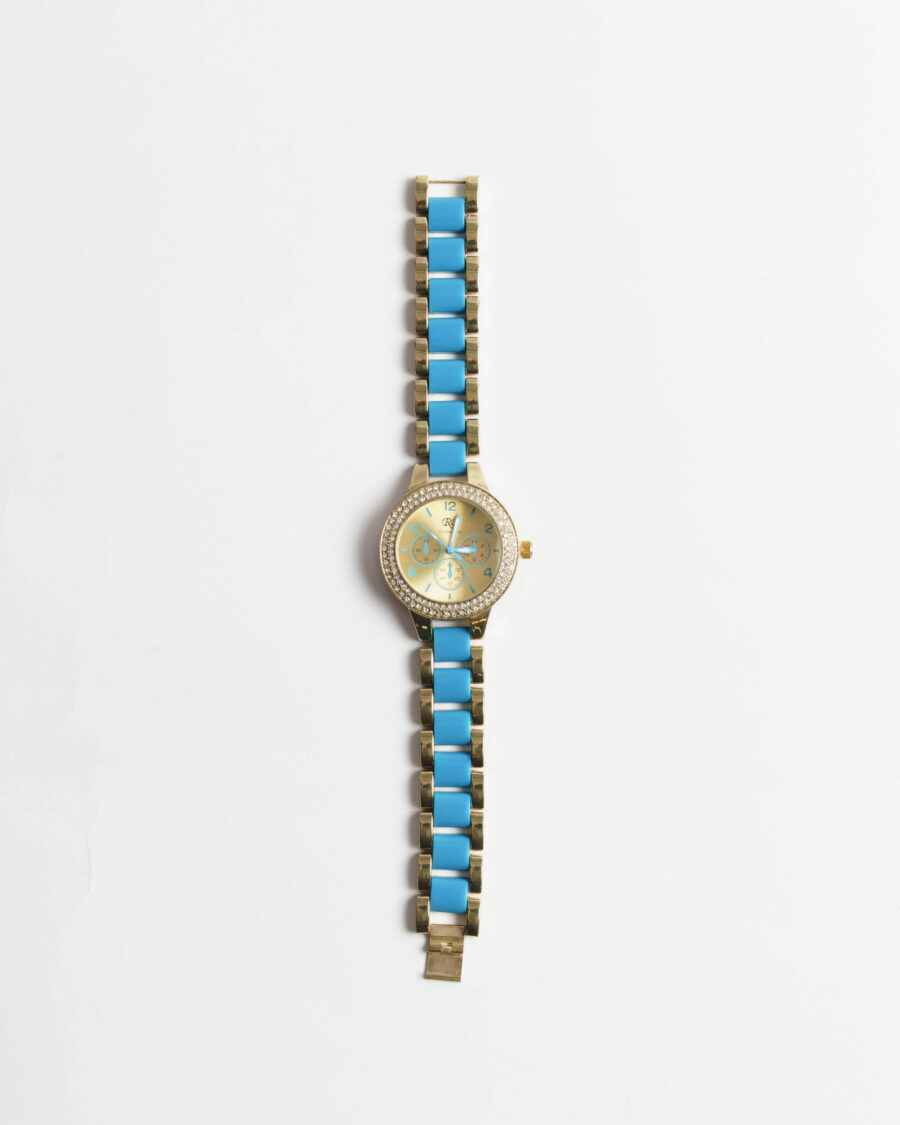 Brielle Γαλάζιο - Χρυσό Ρολόι
