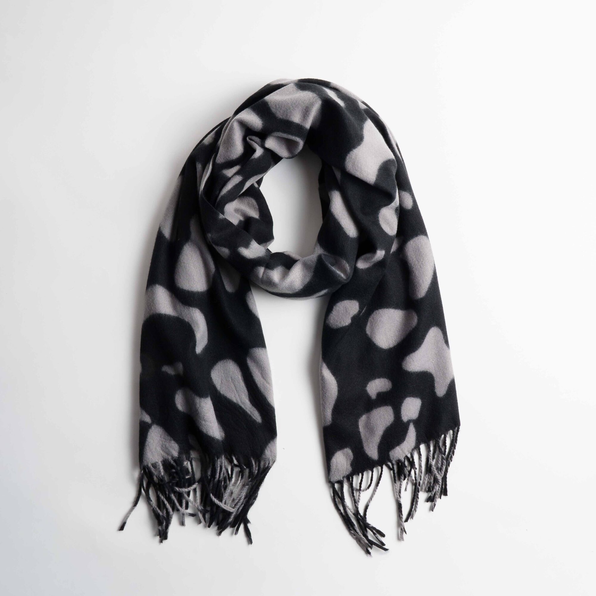 Melia Γκρι Μαύρη Εσάρπα