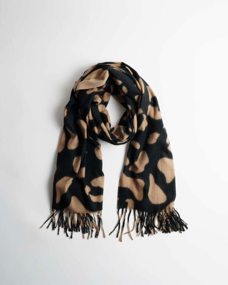 Melia Καφέ Μαύρη Εσάρπα