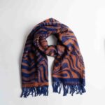 Aeva Μπλε Πορτοκαλί Εσάρπα