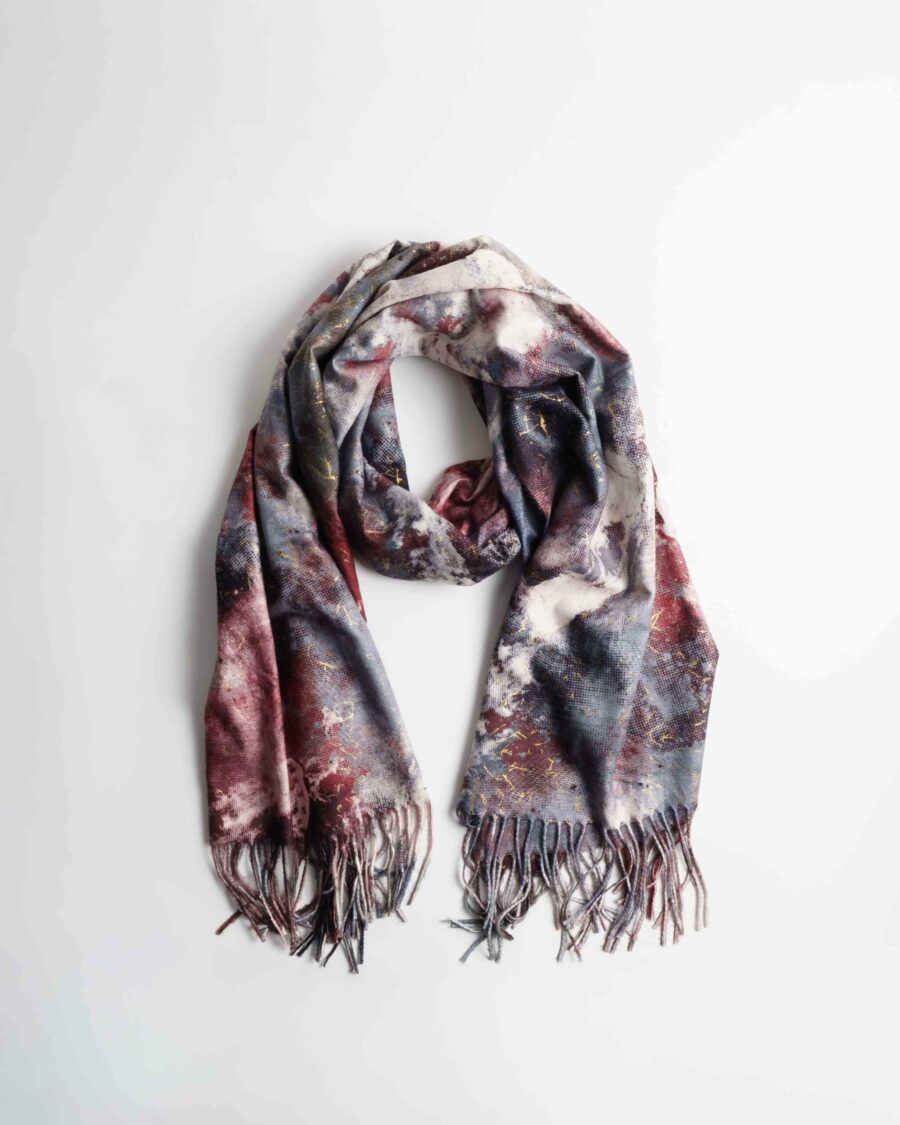 Alysia Γκρι Κεραμιδί Εσάρπα