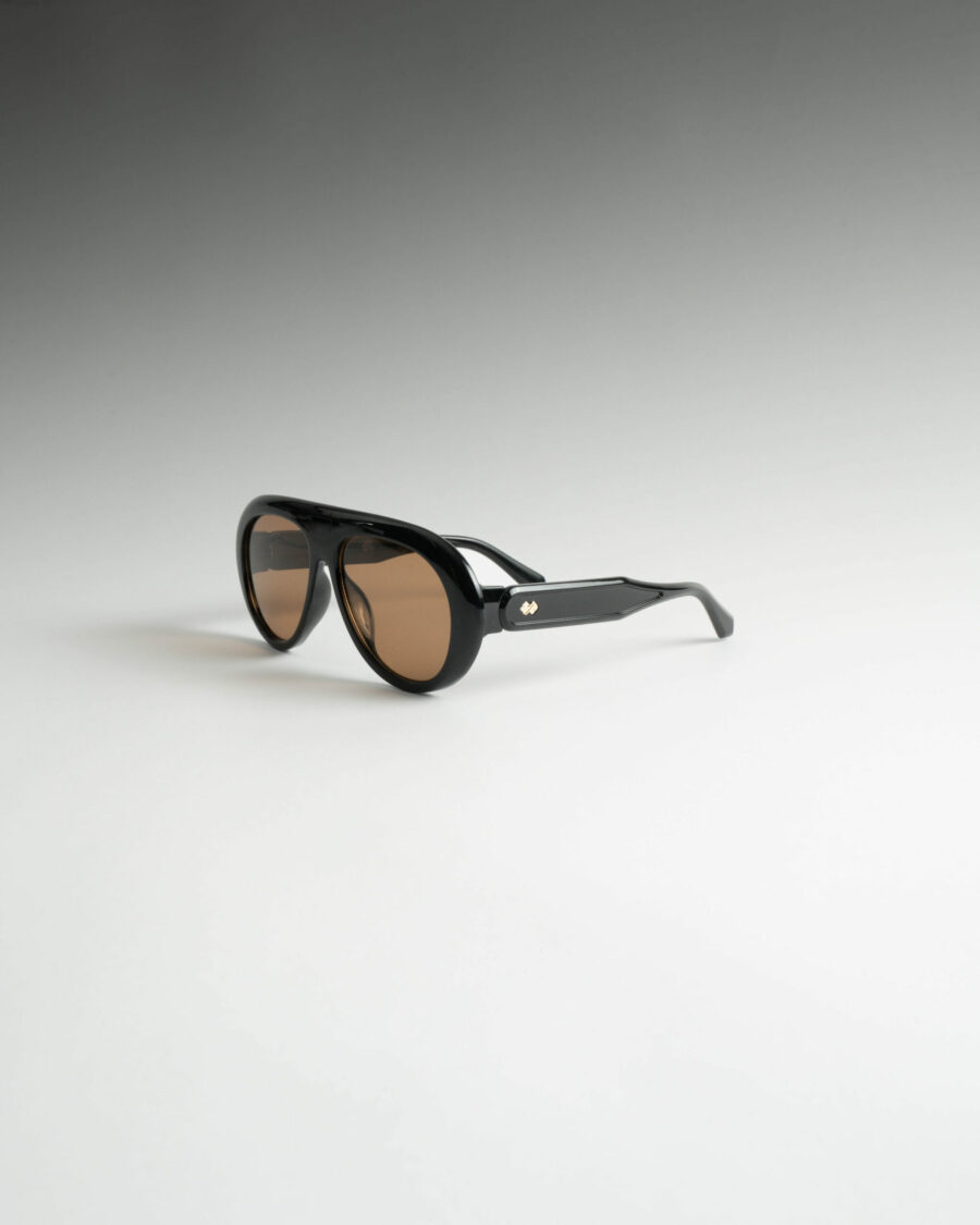 Lilian Καφέ - Μαύρα Γυαλιά Ηλίου