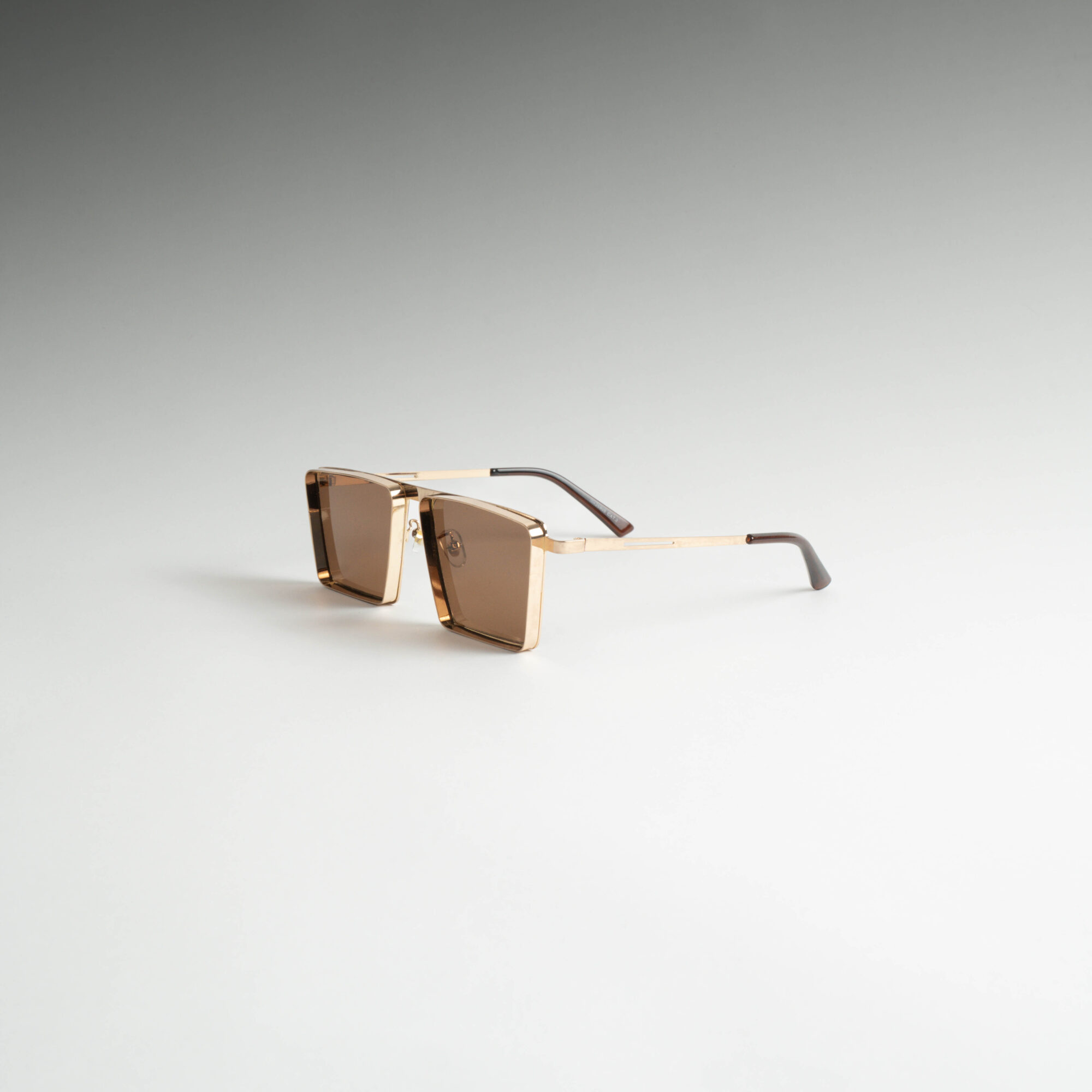 Njoy Χρυσά - Καφέ Γυαλιά Ηλίου