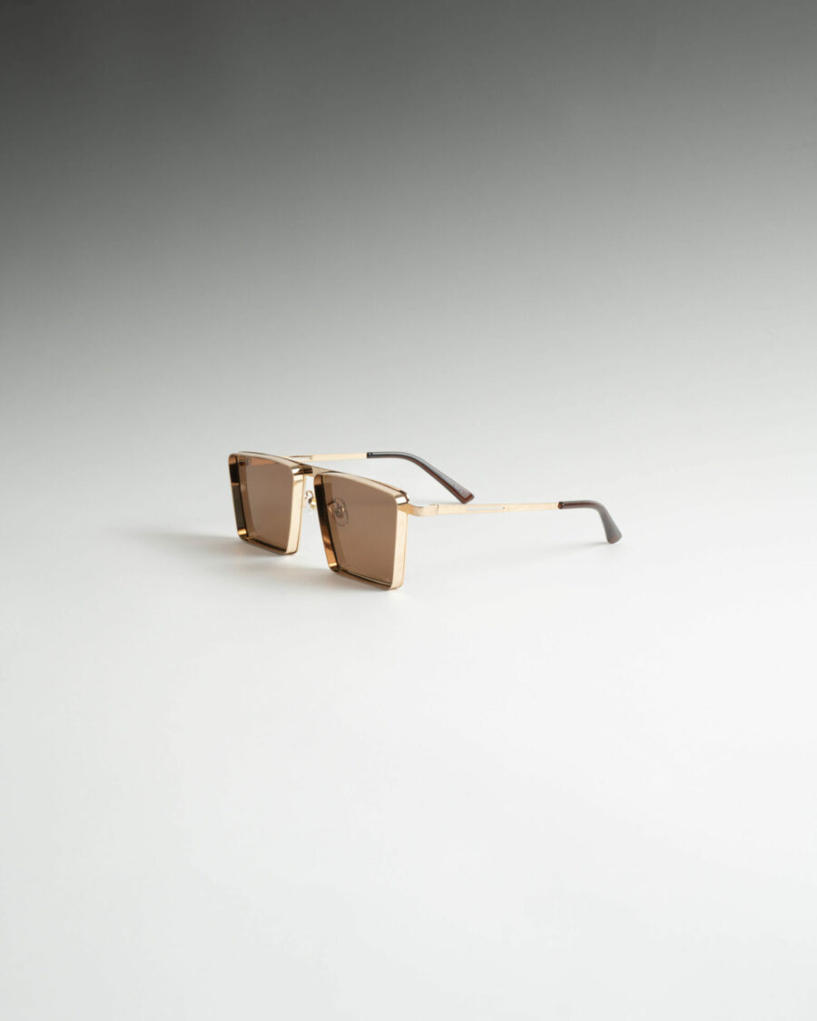 Njoy Χρυσά - Καφέ Γυαλιά Ηλίου