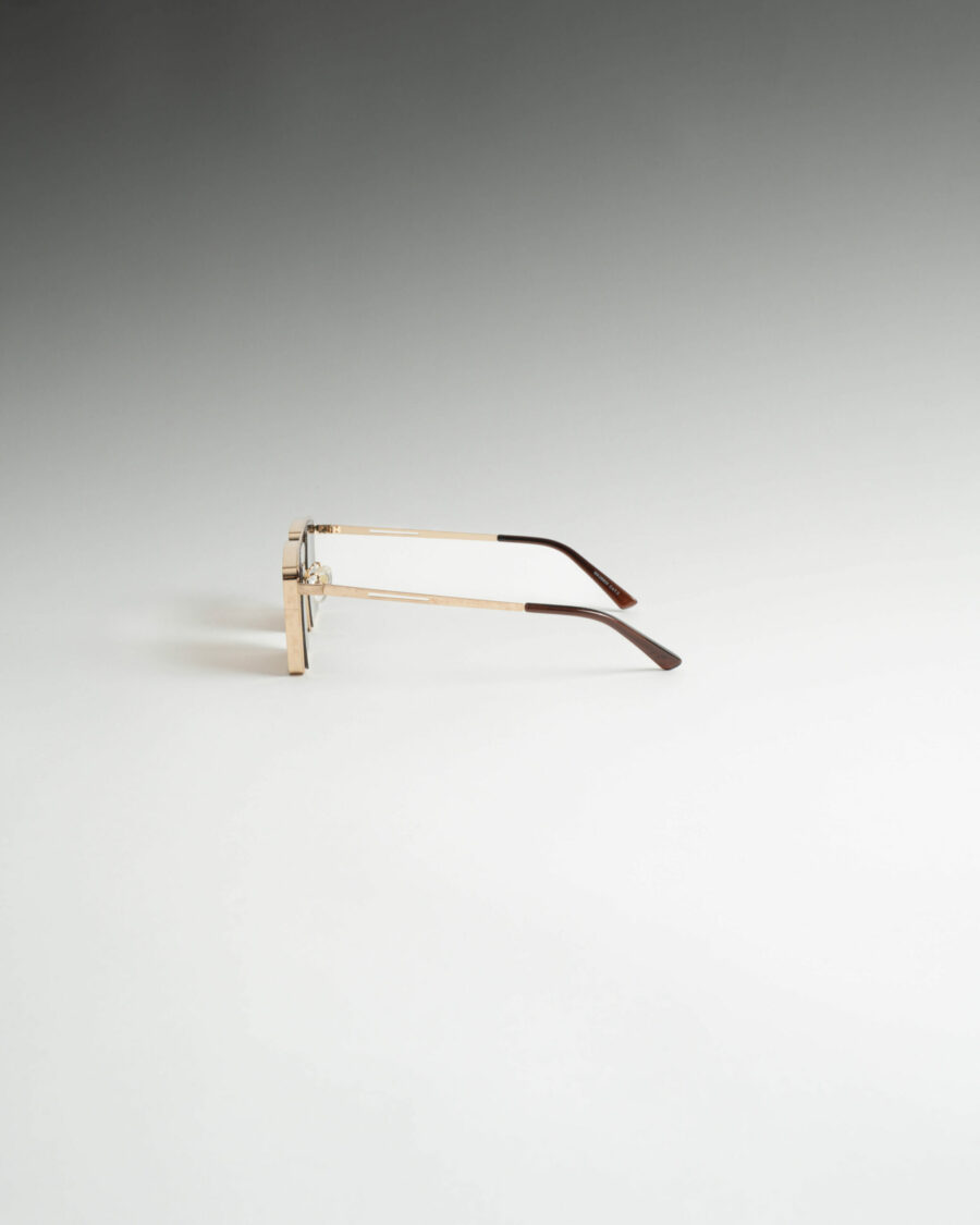 Njoy Χρυσά - Καφέ Γυαλιά Ηλίου