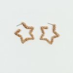 Diana Χρυσά Σκουλαρίκια