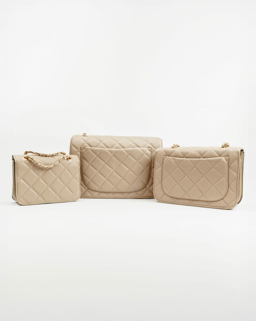 Merlin Μπεζ Τσάντα