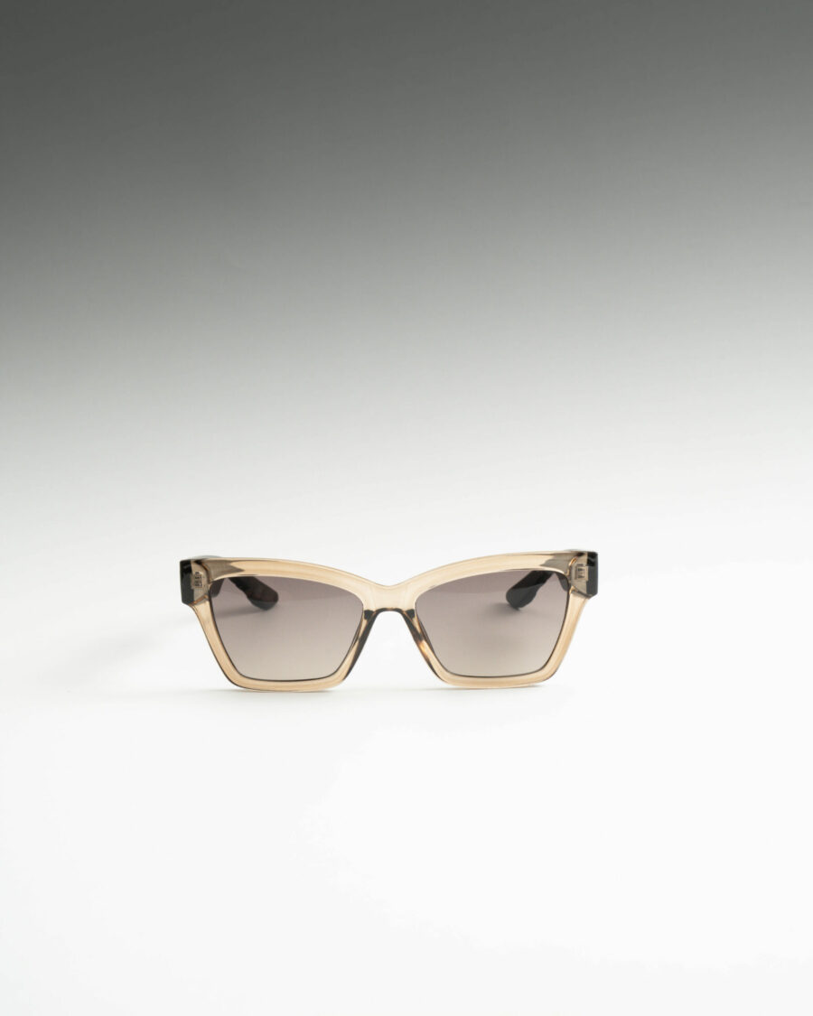 Fay Μπεζ Διάφανα Μαύρα Γυαλιά Ηλίου