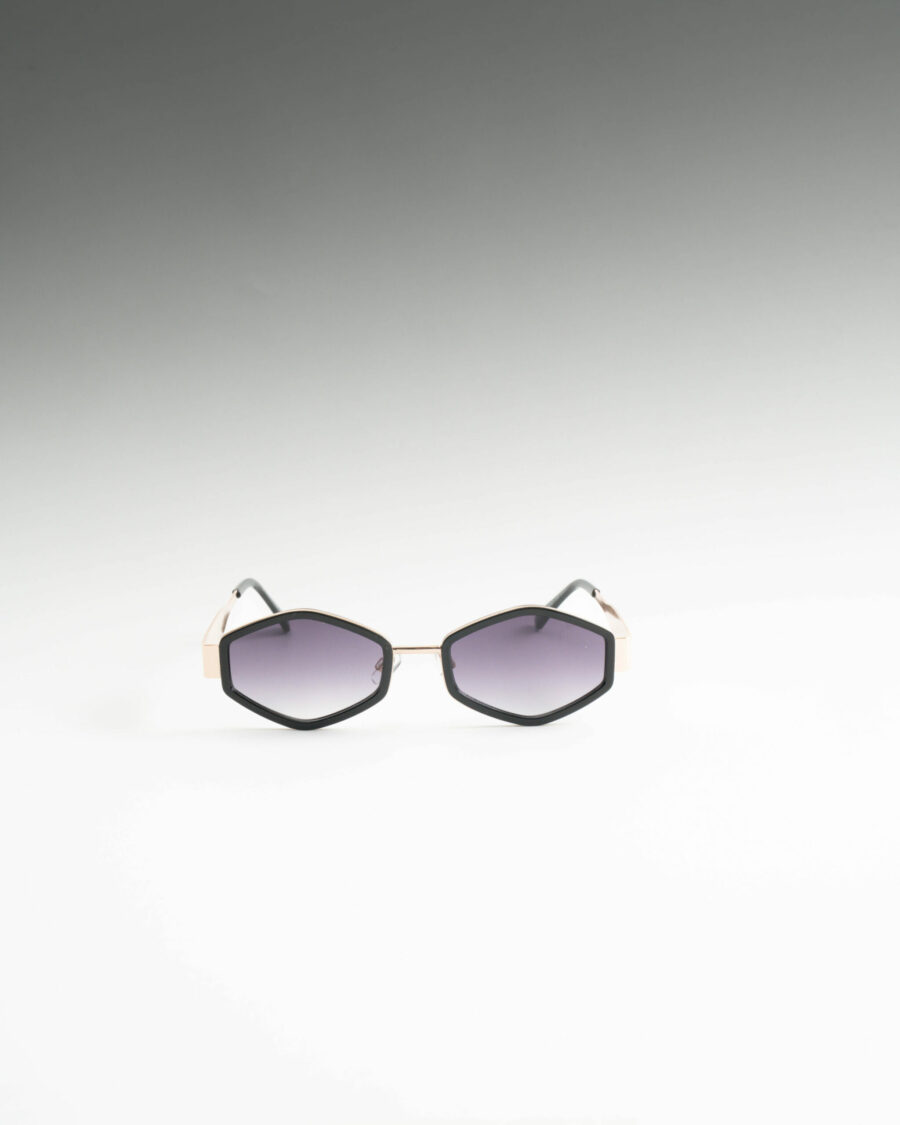 Adelin Χρυσά Μαύρα Γυαλιά Ηλίου