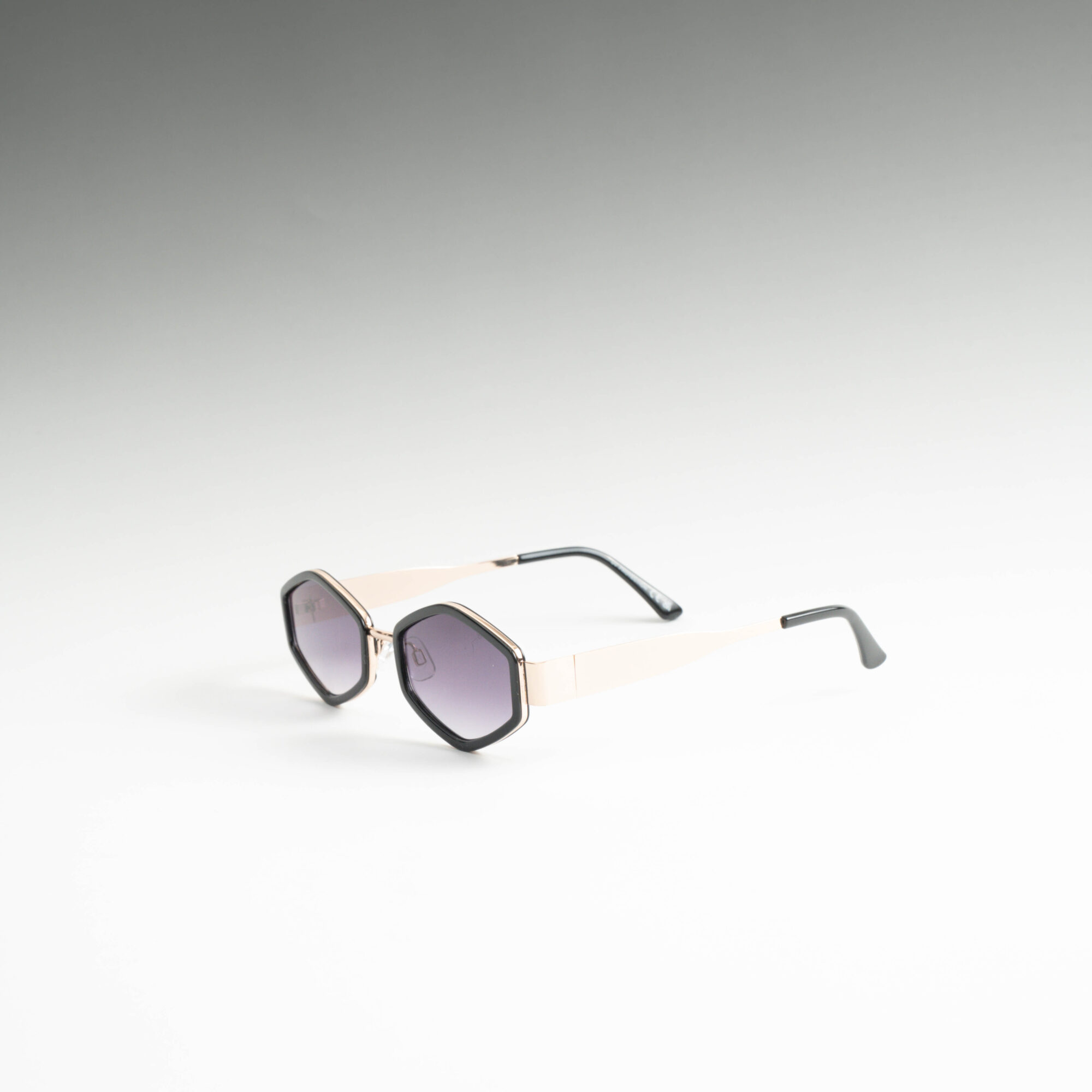 Adelin Χρυσά Μαύρα Γυαλιά Ηλίου