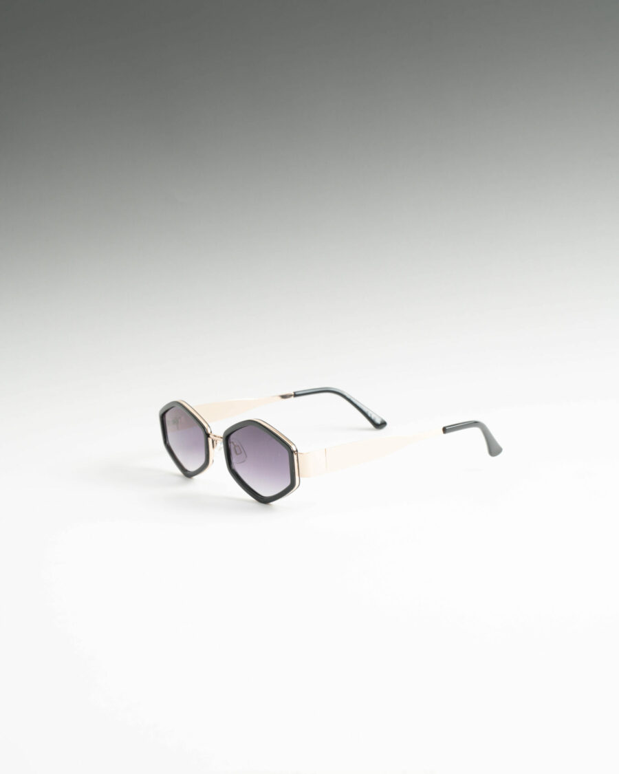 Adelin Χρυσά Μαύρα Γυαλιά Ηλίου