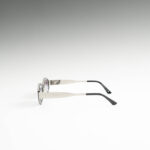 Adelin Ασημί Μαύρα Γυαλιά Ηλίου