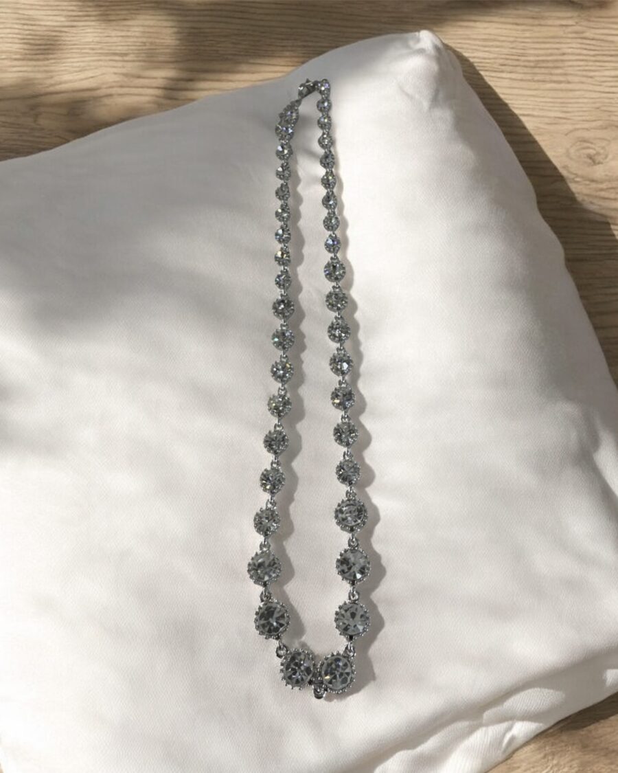 Asia Ασημί Κολιέ