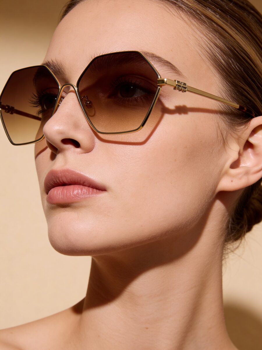 Gigi Χρυσά Γυαλιά Ηλίου Καφέ
