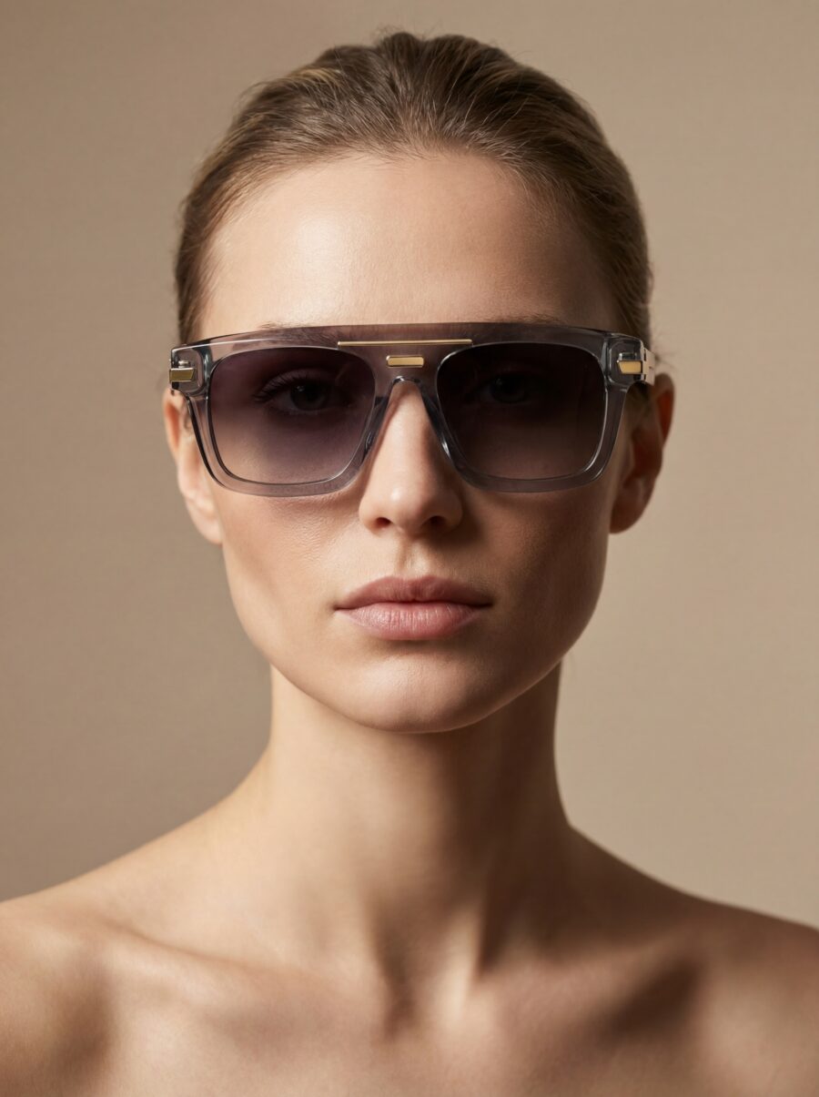 Memo Γυαλιά Ηλίου Γκρι Διάφανα