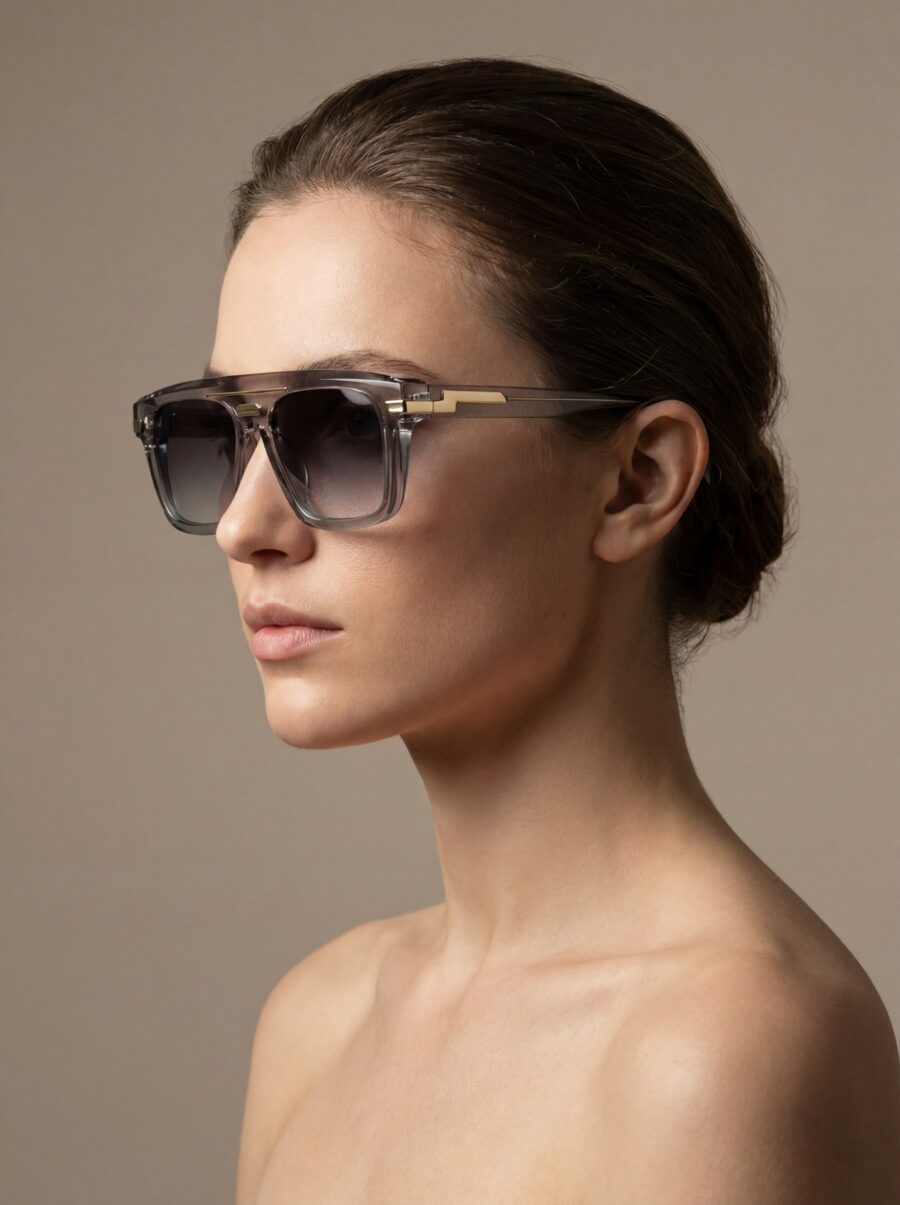 Memo Γυαλιά Ηλίου Γκρι Διάφανα