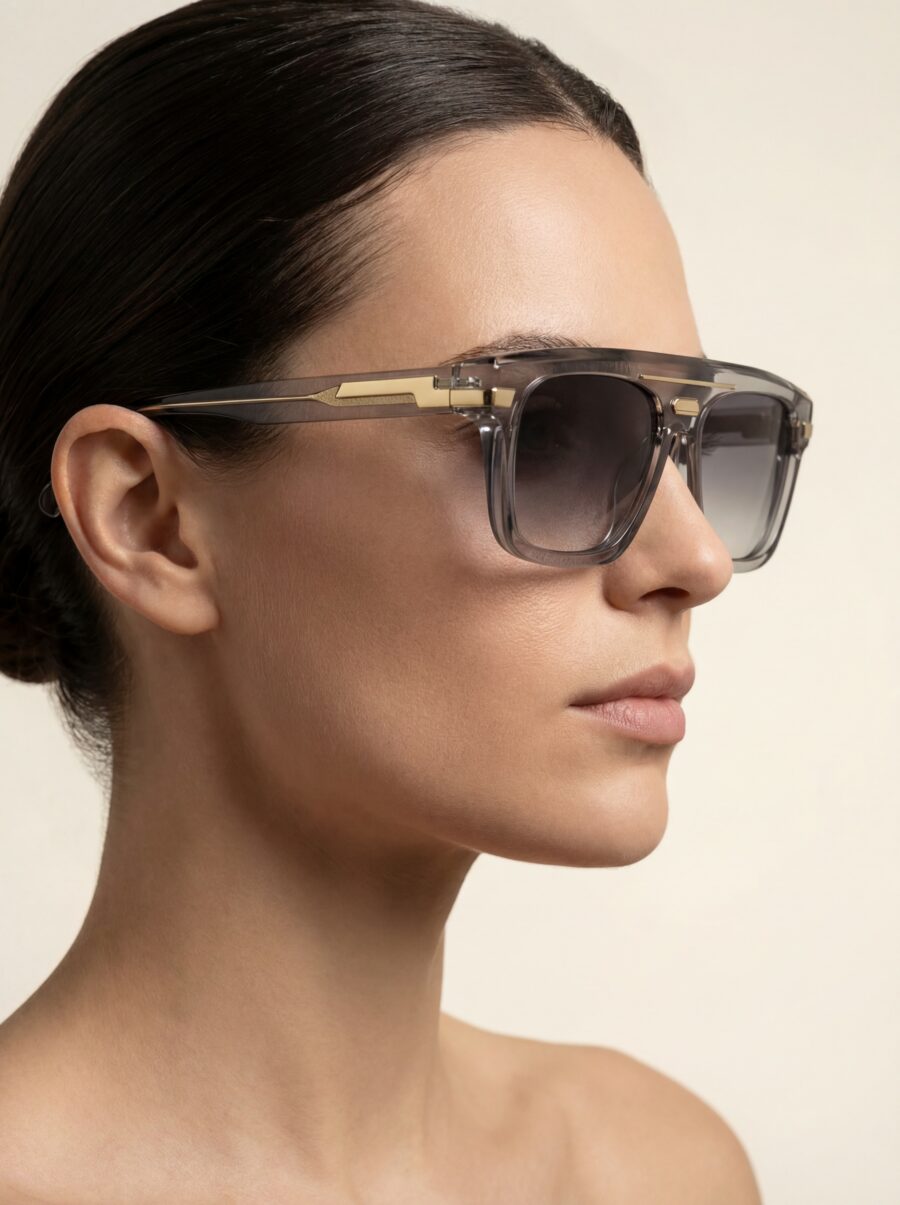 Memo Γυαλιά Ηλίου Γκρι Διάφανα