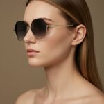 Gigi Χρυσά Γυαλιά Ηλίου Μαύρα Ντεγκράντε