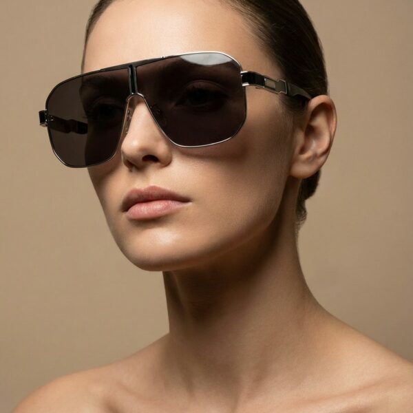 Gelka Μαύρα Ασημί Γυαλιά Ηλίου