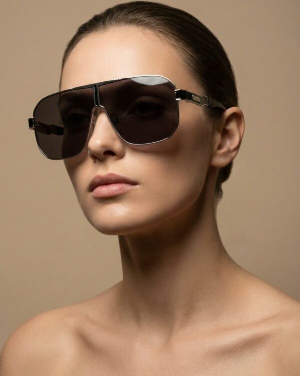 Gelka Μαύρα Ασημί Γυαλιά Ηλίου