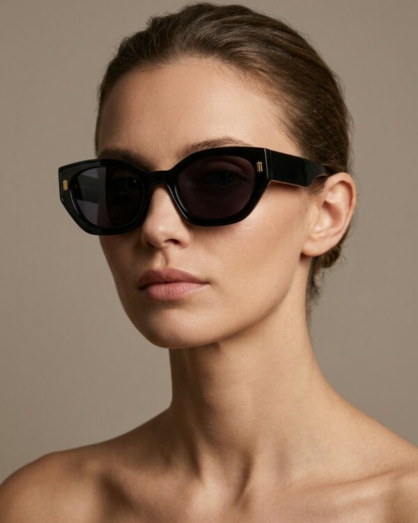 Laoura Μαύρα Μπορντό Γυαλιά ηλίου