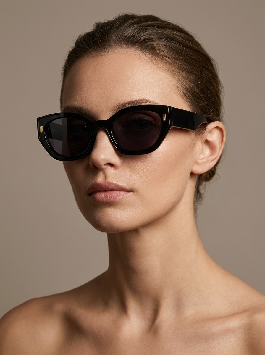 Laoura Μαύρα Μπορντό Γυαλιά ηλίου