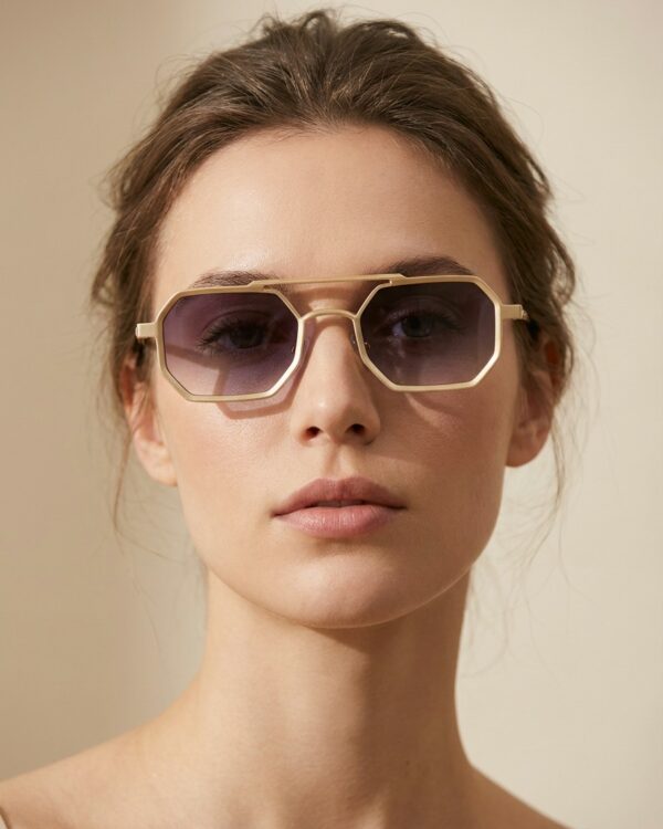 Cecilia Χρύσα Γκρι Μωβ Γυαλιά ηλίου