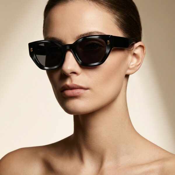 Laoura Άσπρα Μαύρα Γυαλιά Ηλίου