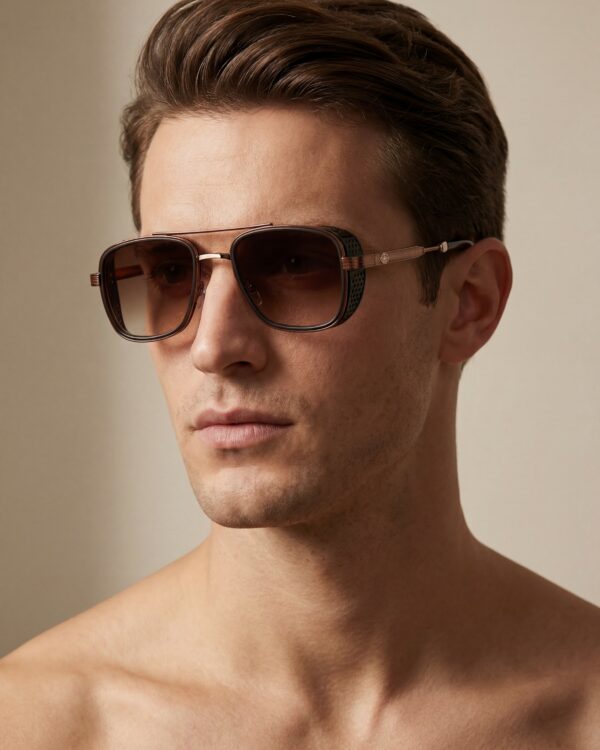 Geo Γυαλιά Ηλίου Καφέ Χάλκινο