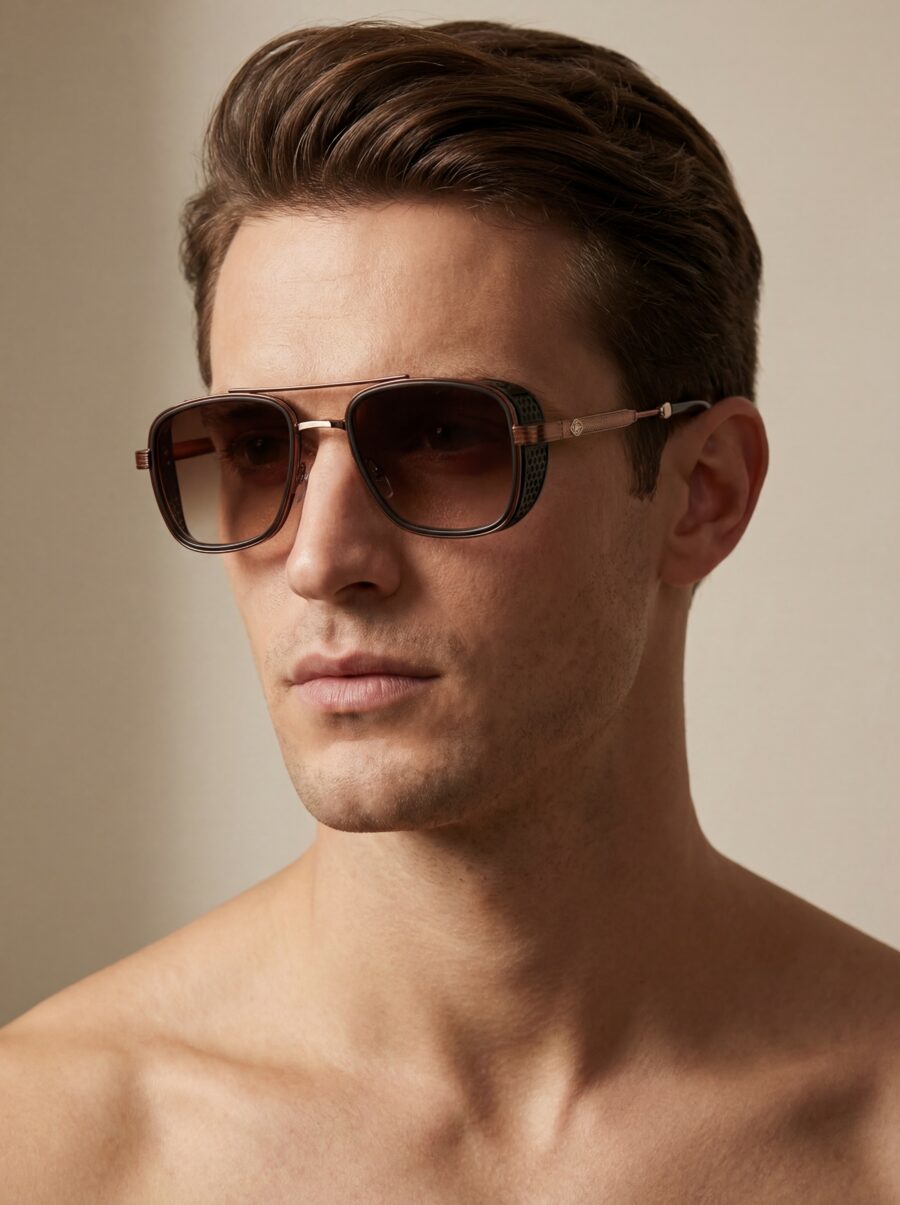 Geo Γυαλιά Ηλίου Καφέ Χάλκινο