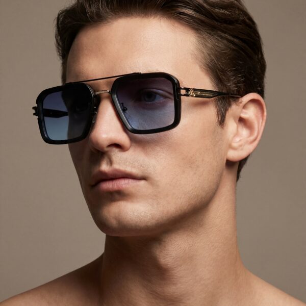 Erik Γυαλιά Ηλίου Μαύρο Μπλε