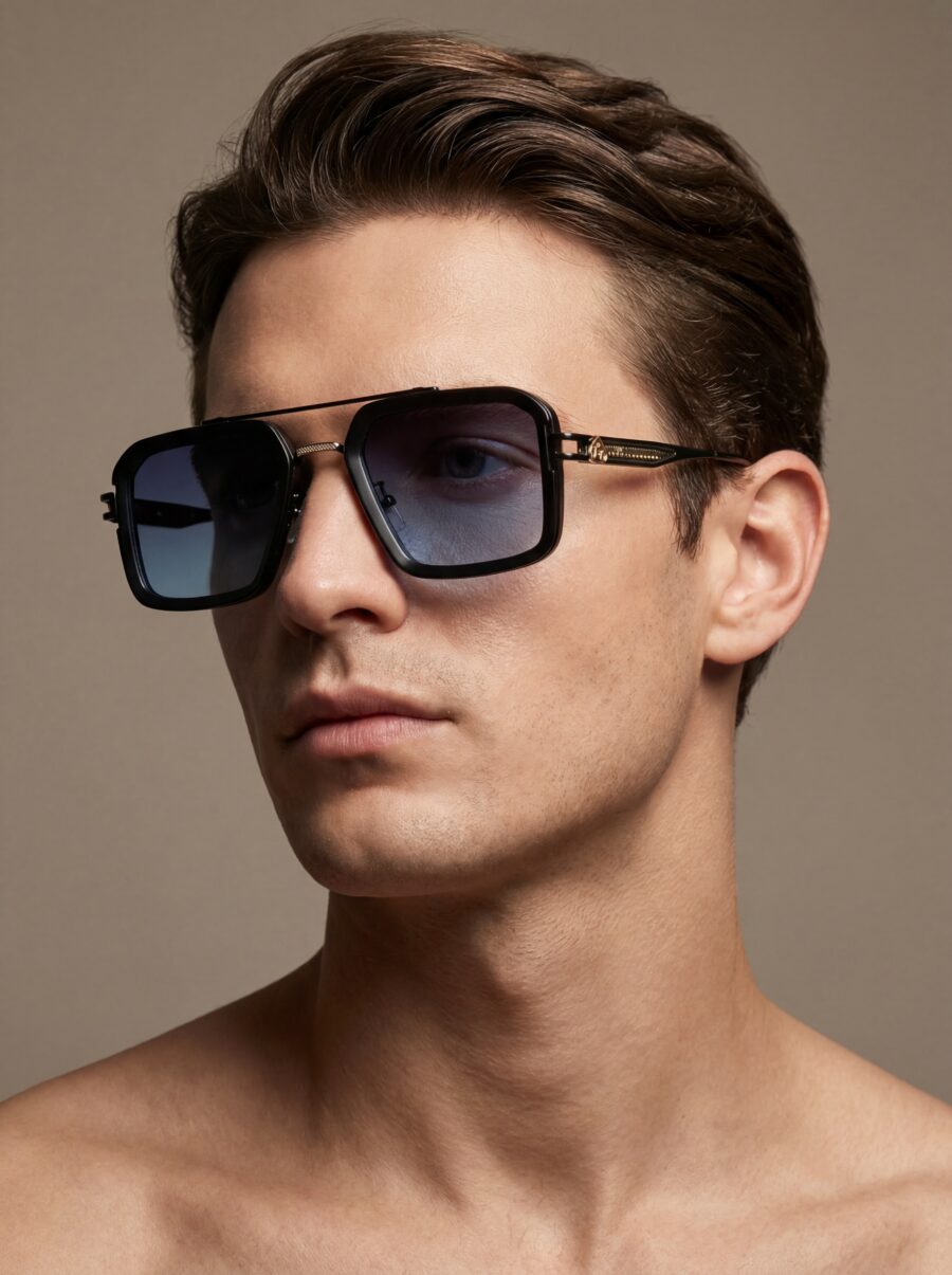 Erik Γυαλιά Ηλίου Μαύρο Μπλε