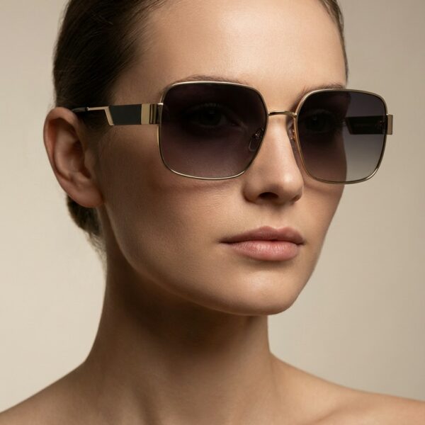 Sergio Χρυσά Μαύρα Γυαλιά Ηλίου