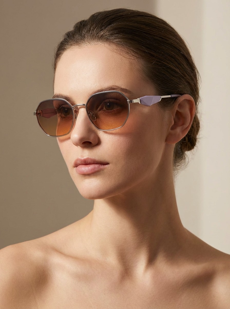 Geok Λιλά 3d γυαλιά ηλίου