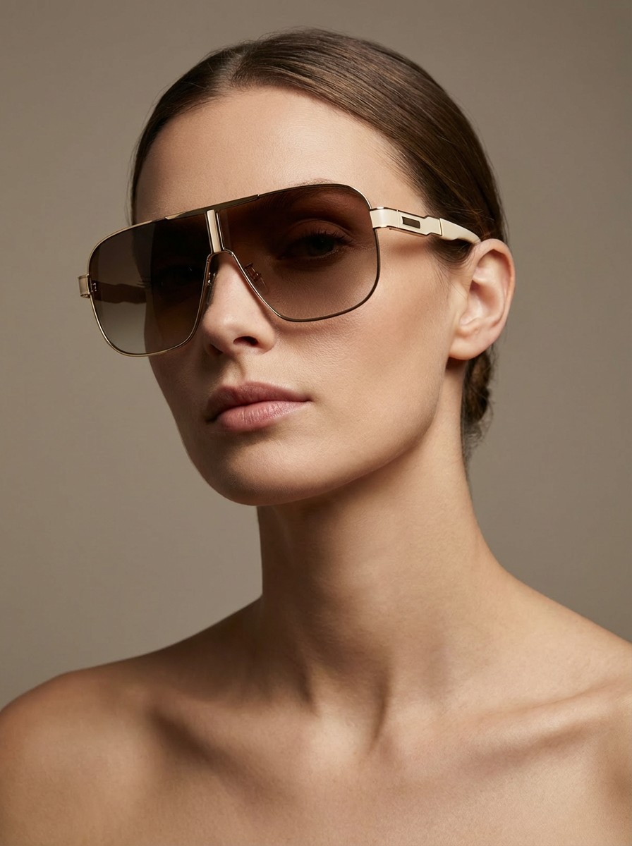 Gelka Κρεμ Καφέ Γυαλιά Ηλίου