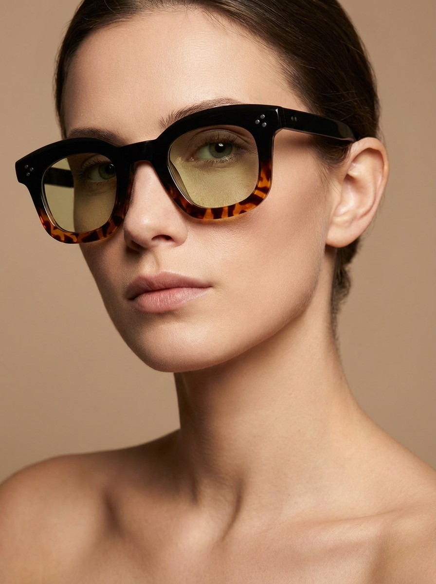 Stacy Λαχανί Διάφανα Γυαλιά Ηλίου