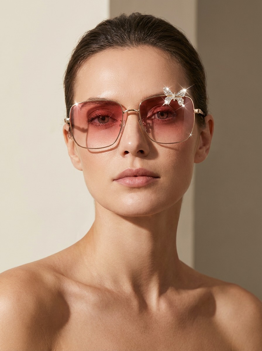 Dess Ροζ Διάφανα Γυαλιά Ηλίου