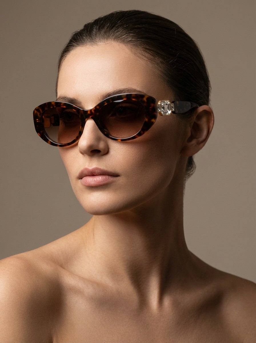 Sara Καφέ Ταρταρούγα γυαλιά ηλίου