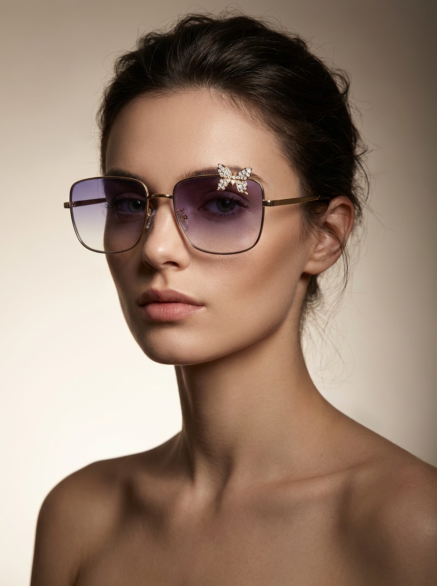 Dess Λιλά Διάφανα Γυαλιά Ηλίου