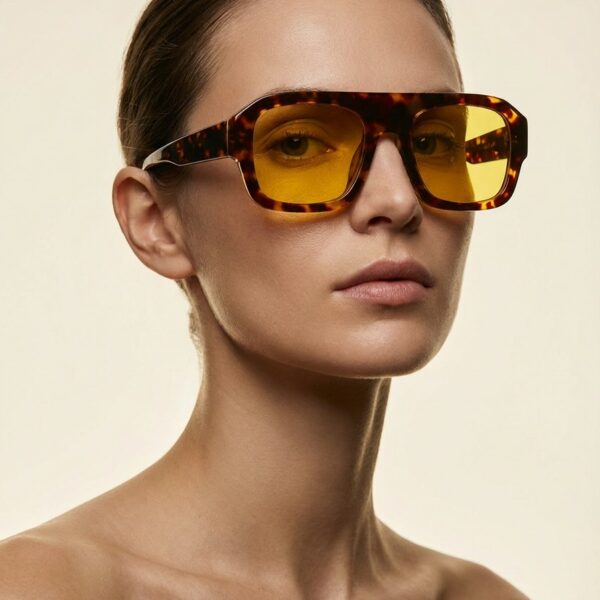 Lolita Κίτρινα Καφέ Ταρταρούγα Γυαλιά Ηλίου