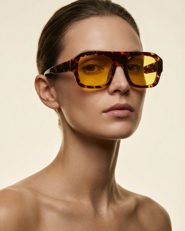 Lolita Κίτρινα Καφέ Ταρταρούγα Γυαλιά Ηλίου