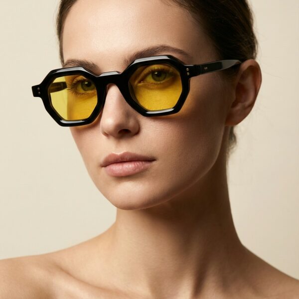 Den Μαύρο Κίτρινο Γυαλί Ηλίου