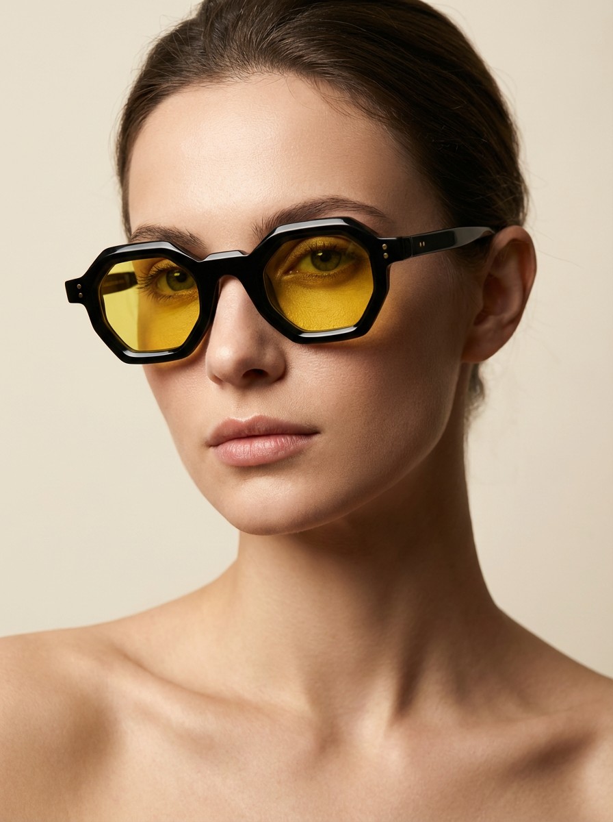 Den Μαύρο Κίτρινο Γυαλί Ηλίου