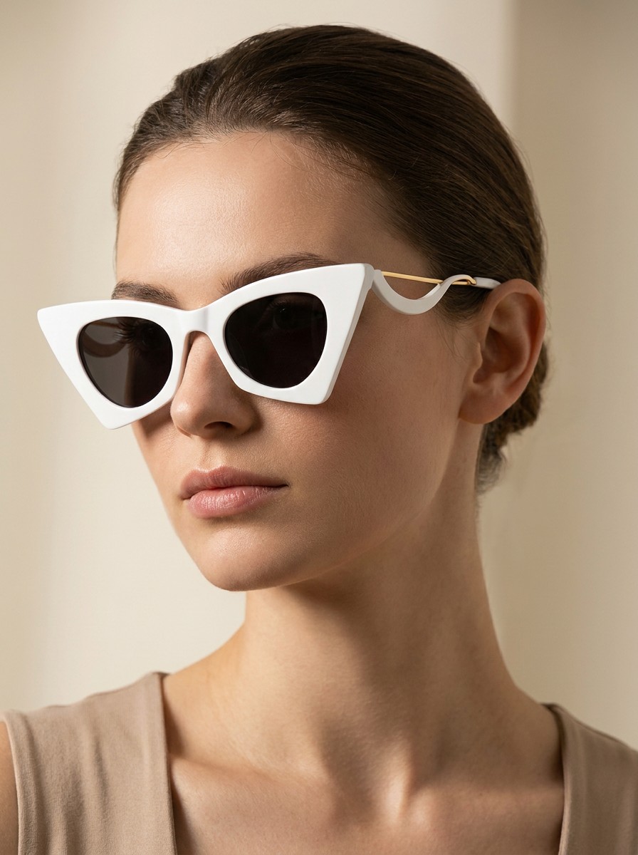 Kiera Λευκά Γυαλιά Ηλίου