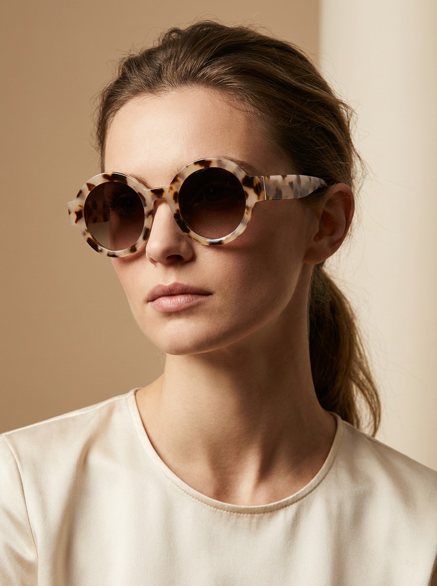 Asia Μπεζ Ταρταρούγα Γυαλιά ηλίου