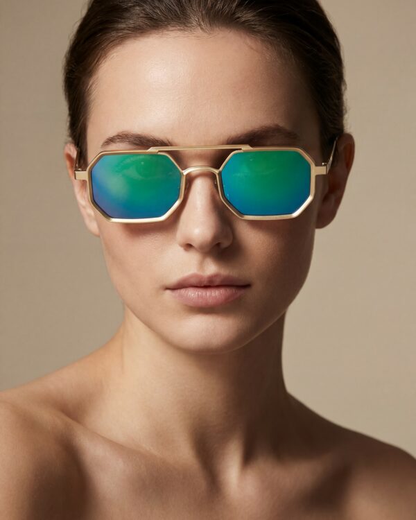 Cecilia Χρυσά Καθρέφτης Γυαλιά Ηλίου