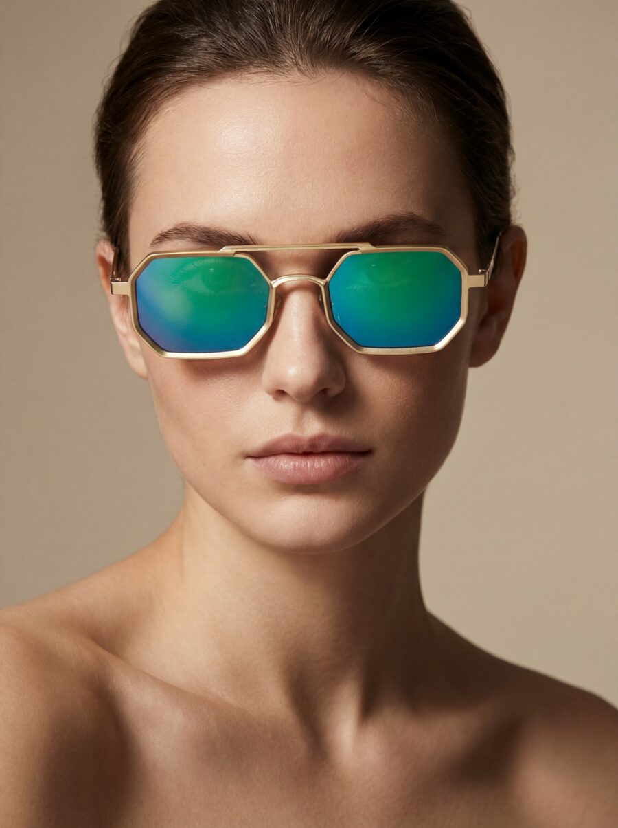 Cecilia Χρυσά Καθρέφτης Γυαλιά Ηλίου