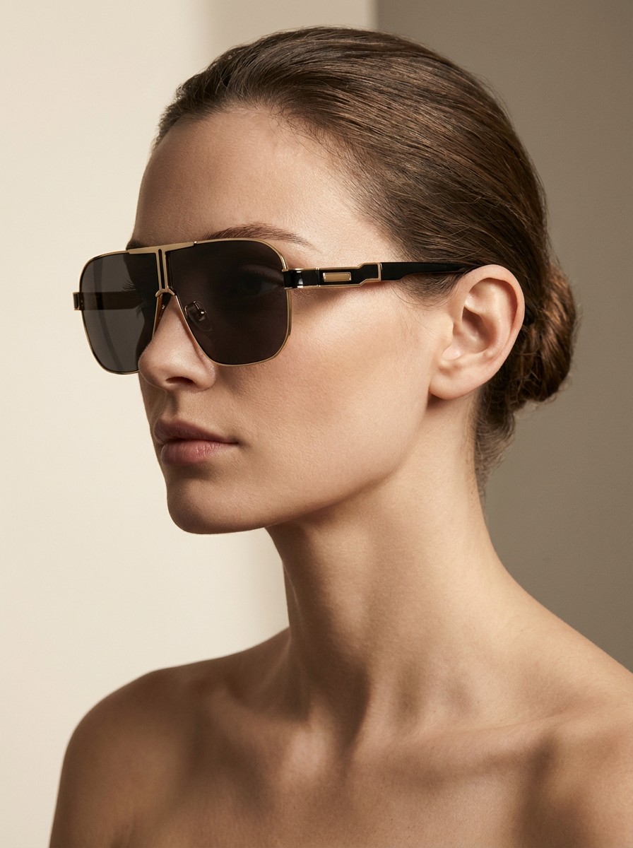 Gelka Χρύσα Μαύρα Γυαλιά Ηλίου